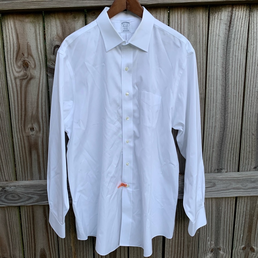 Brooks Brothers Regent White Button Down Shirt